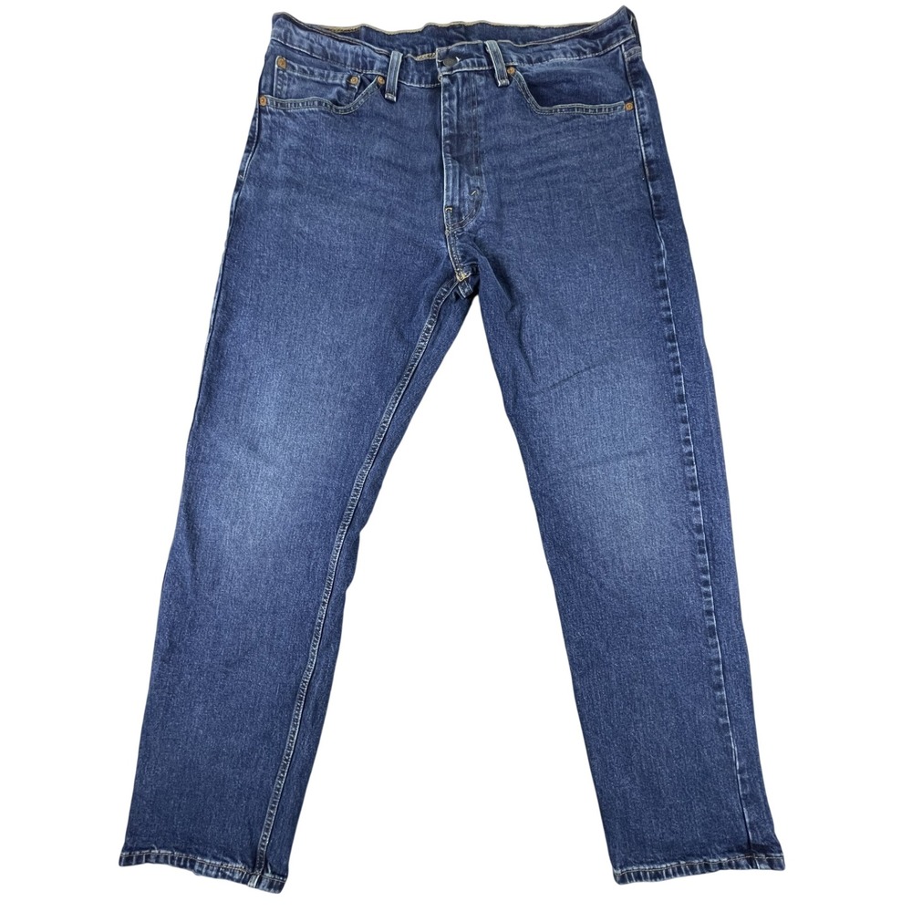 Levi's Jeans Men 36x32 Blue 505 Regular Fit Straight Leg Medium Wash Denim